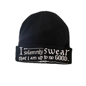 HARRY POTTER KIDS BLACK SKULLY  I SOLEMNLY SWEAR THAT‎ I AM UP TO NO GOOD CAP